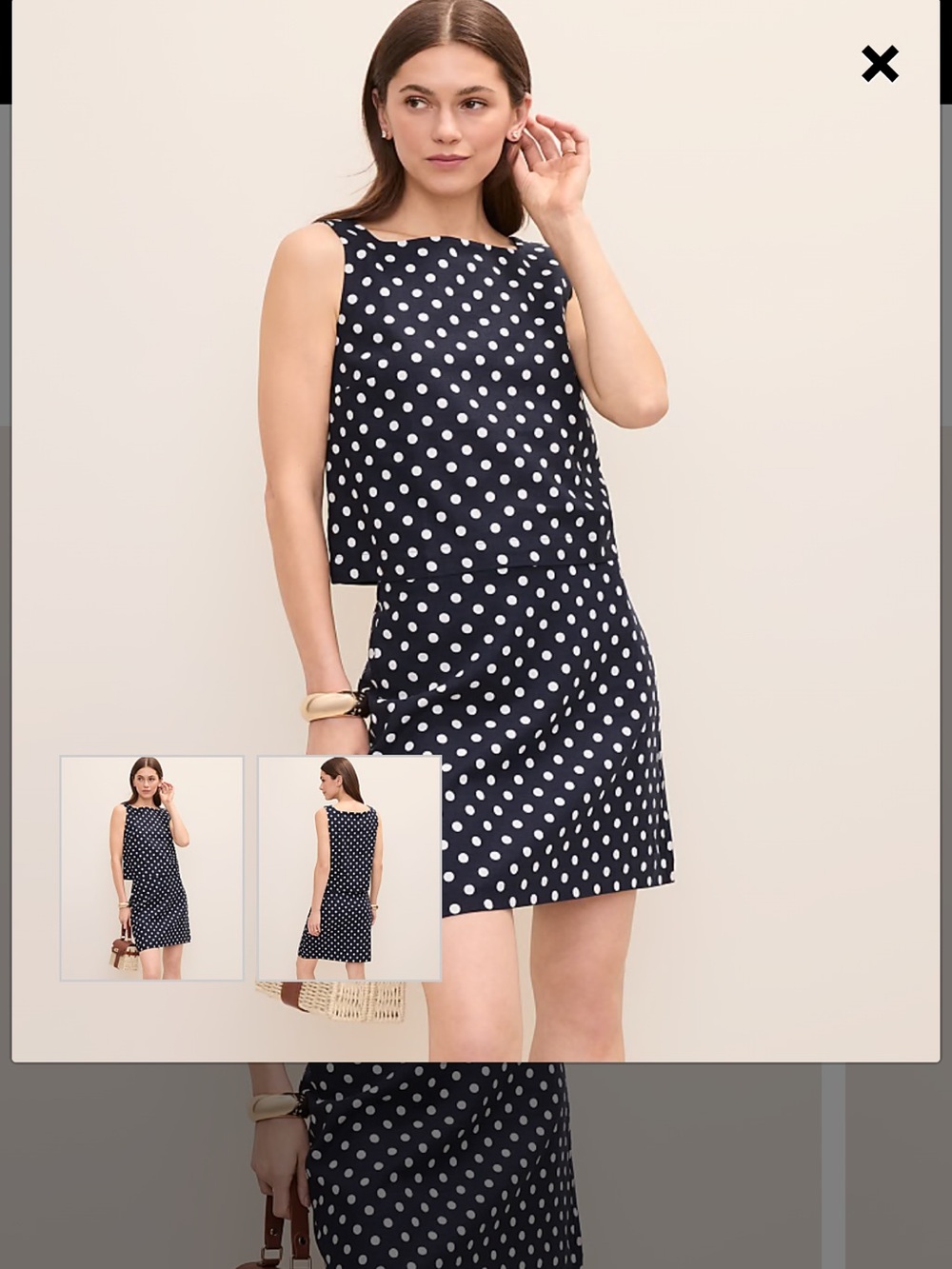 Matching Set - Ann Taylor Navy & White